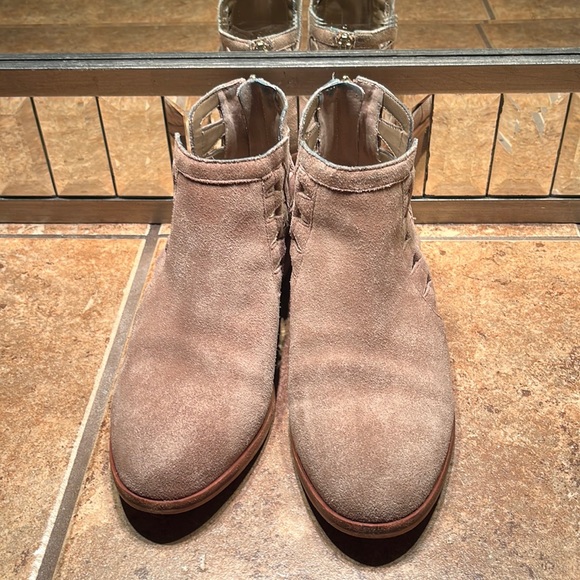Vince Camuto Taupe Suede Booties - Picture 3 of 8